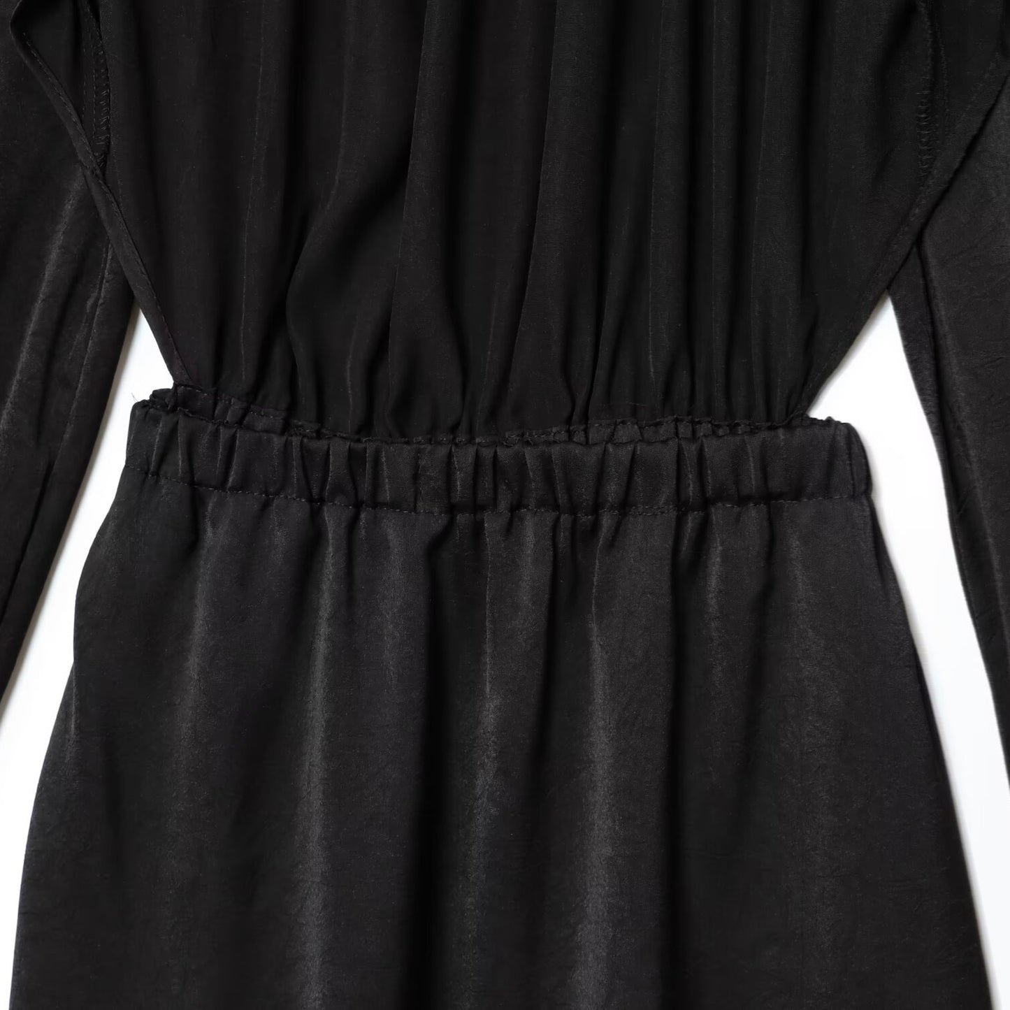 Black Long Sleeve A-Line Dress | Tajstylo