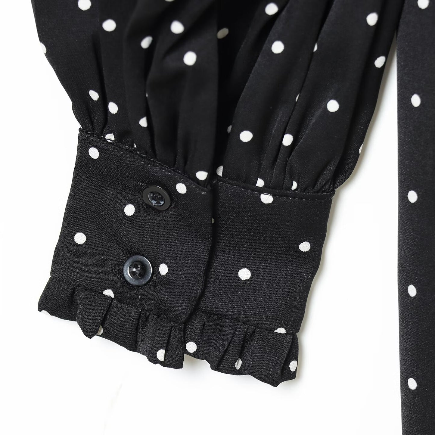 Polka Dot Tie-Up Scarf Dress | Tajstylo