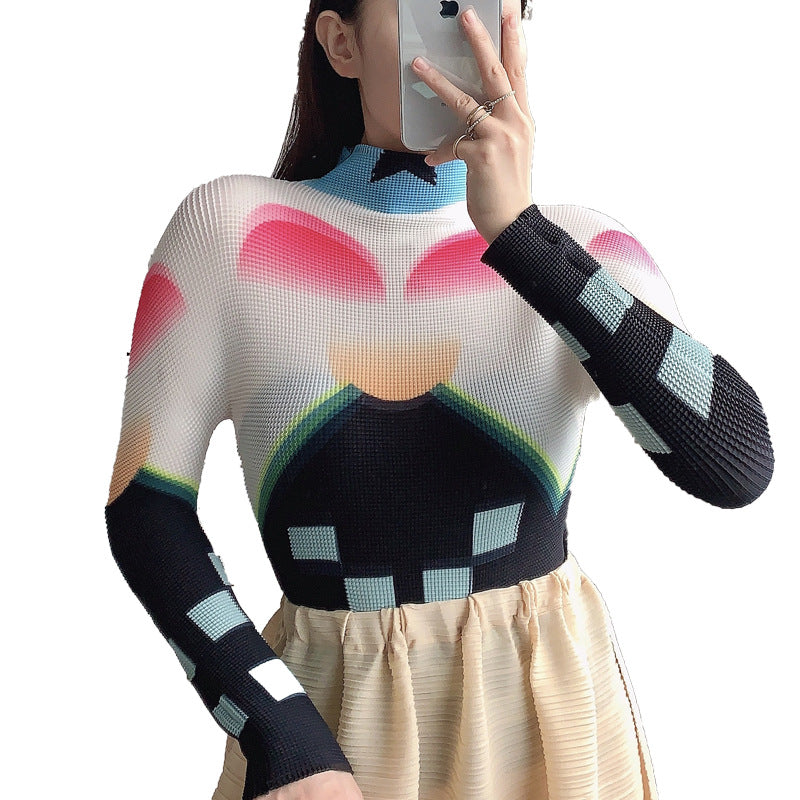 Miyake Pleated Corset Top | Tajstylo