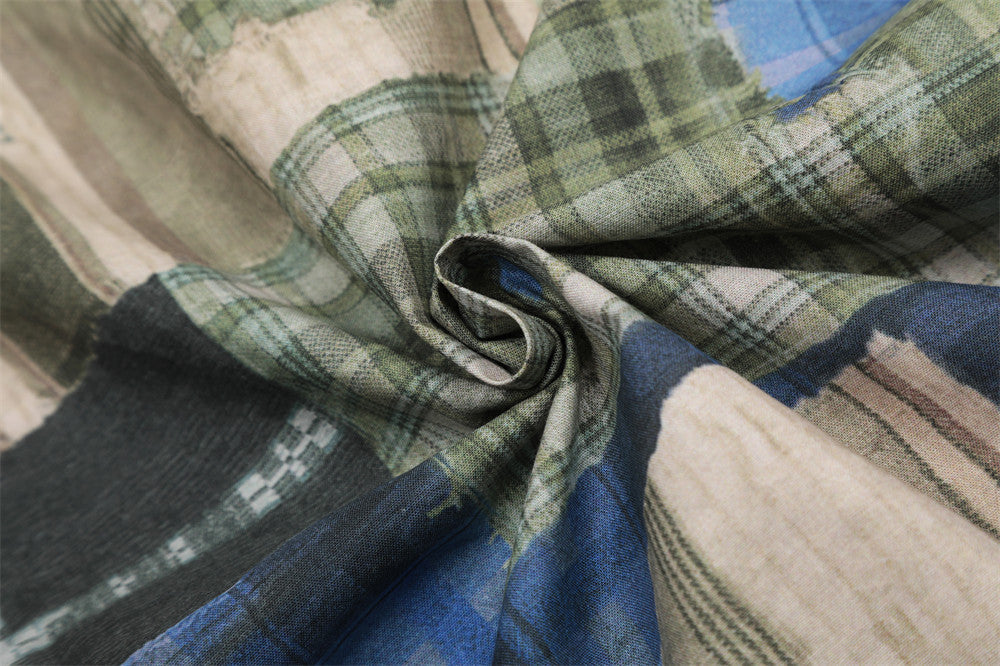 Green Plaid Long Sleeve Shirt | Tajstylo