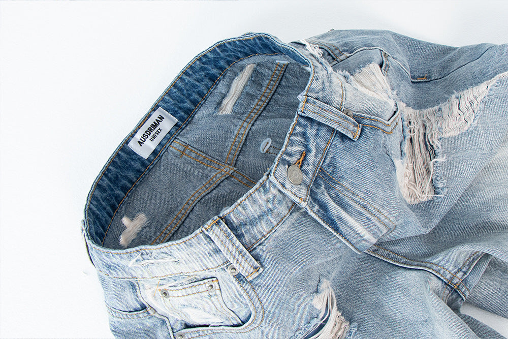 Vintage Distressed Wide Leg Jeans | Tajstylo