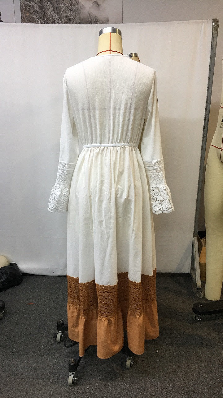 Vintage Western Bohemian Long Dress | Tajstylo