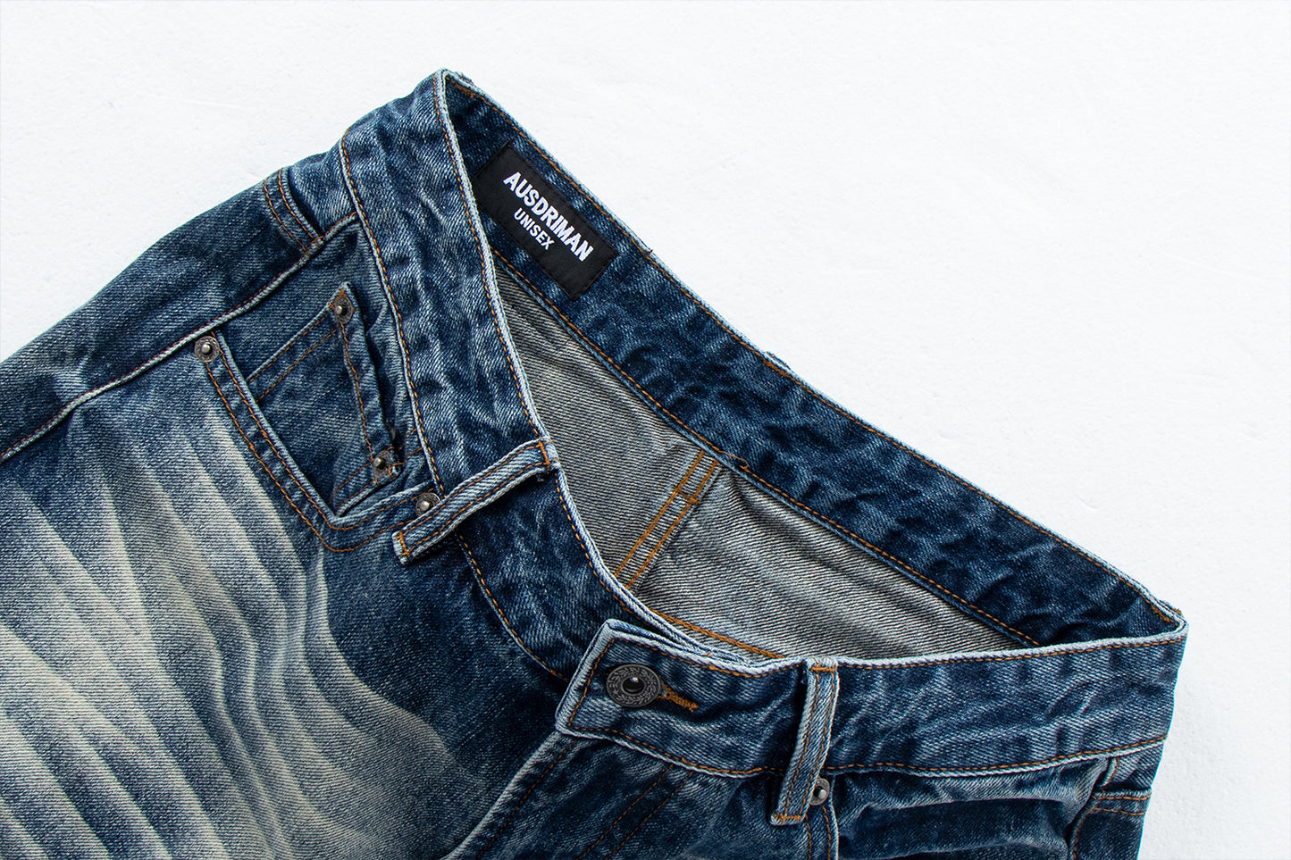 Vintage Washed Wide Leg Denim Pants | Tajstylo