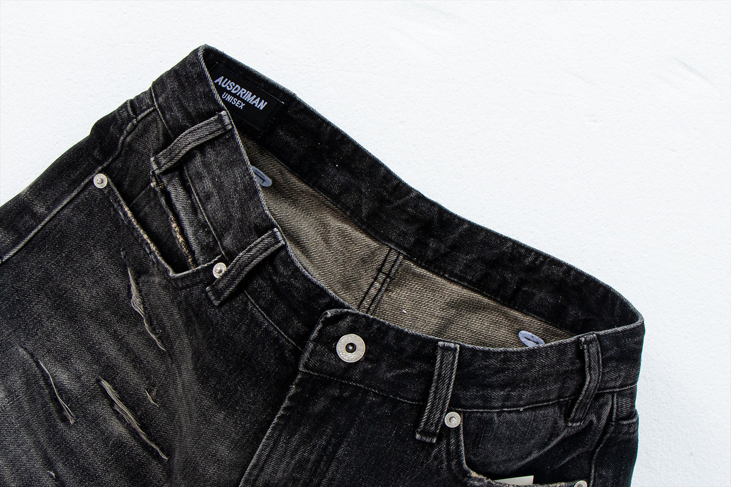 Distressed Vintage Combat Denim Pants | Tajstylo