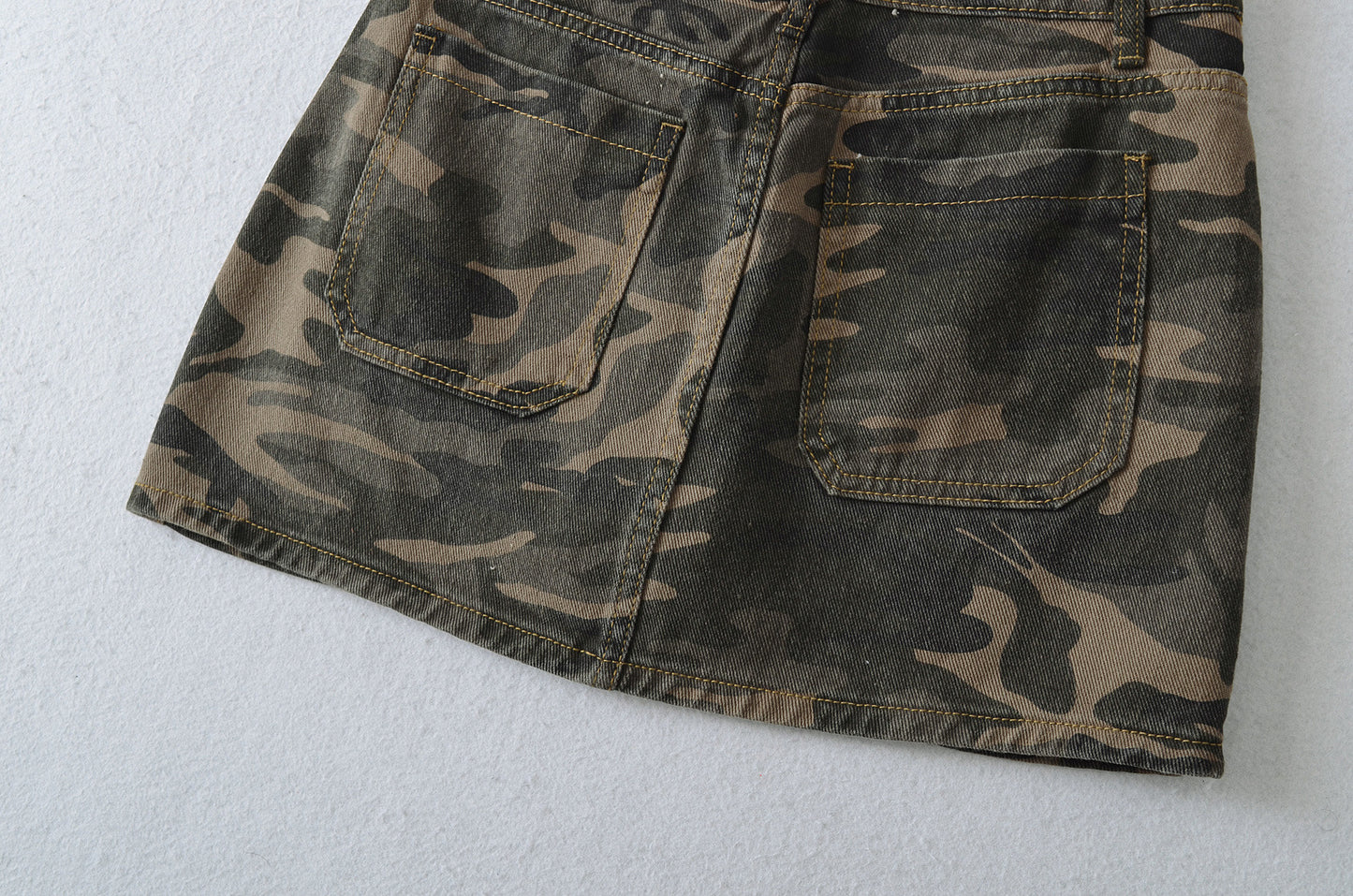 Camouflage Denim Skirt Shorts for Women | Tajstylo