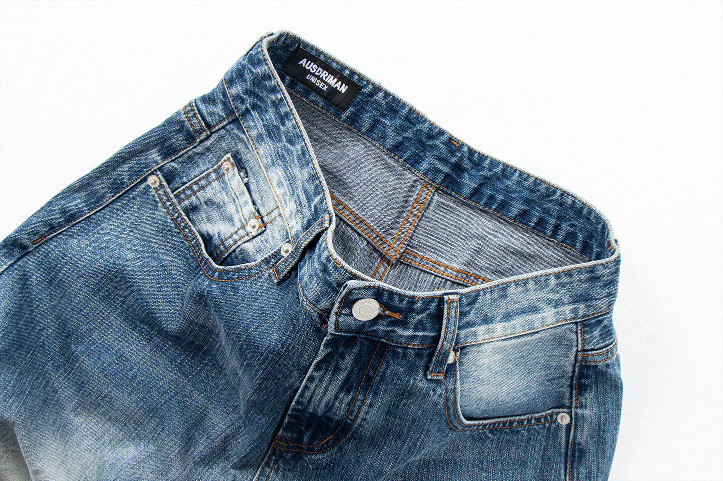 Vintage Bamboo Texture Loose Fit Jeans | Tajstylo