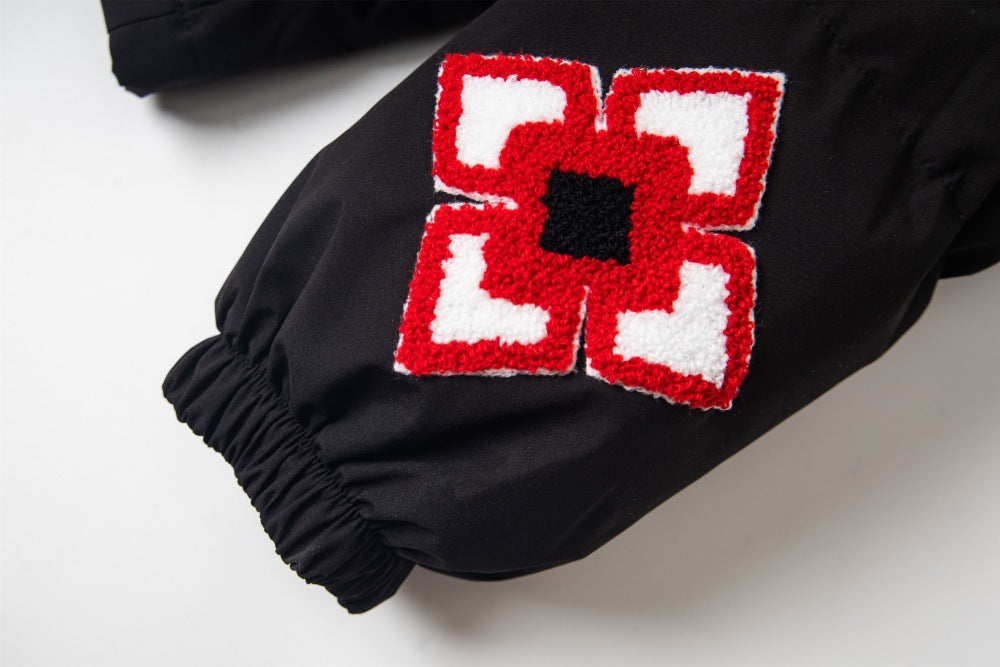 High Collar Zip-Up Winter Jacket | Tajstylo