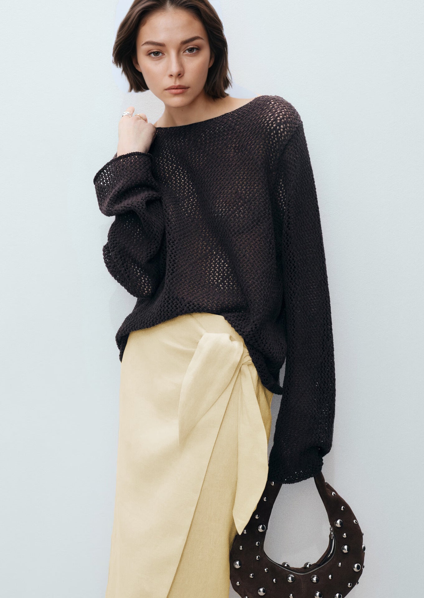 Solid Color Irregular Skirt | Tajstylo
