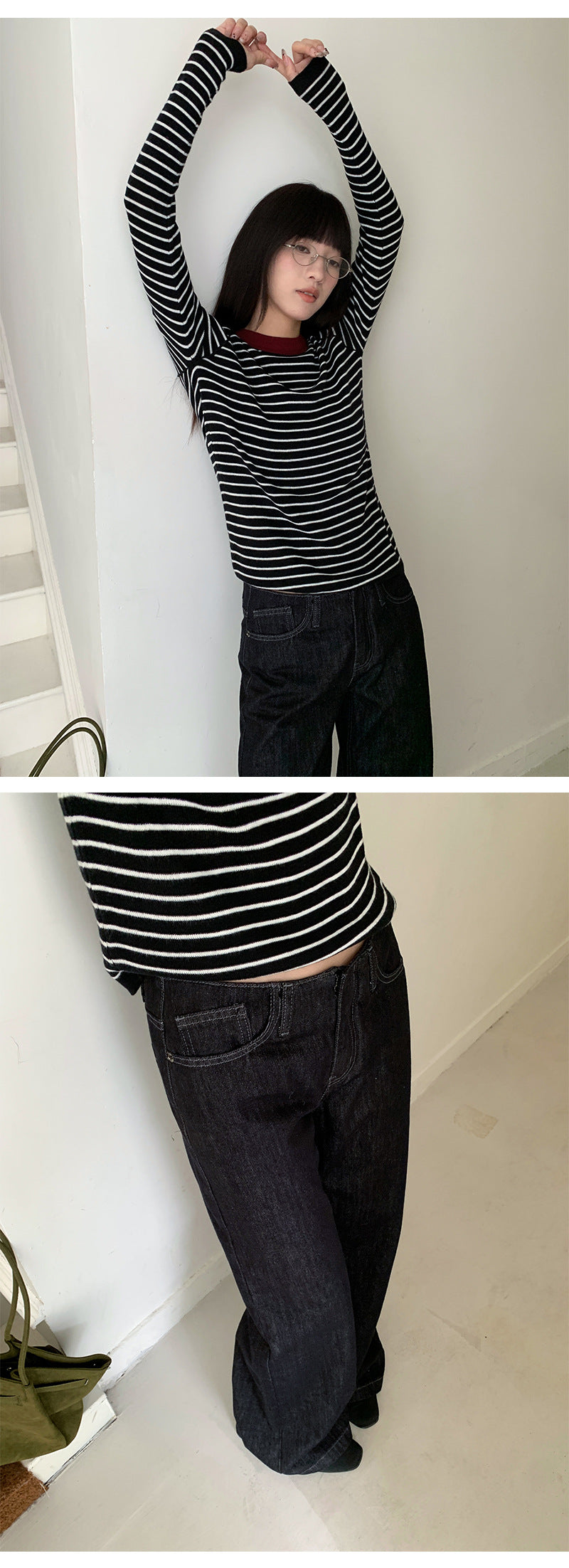 Low Waist Flared Denim Jeans | Tajstylo