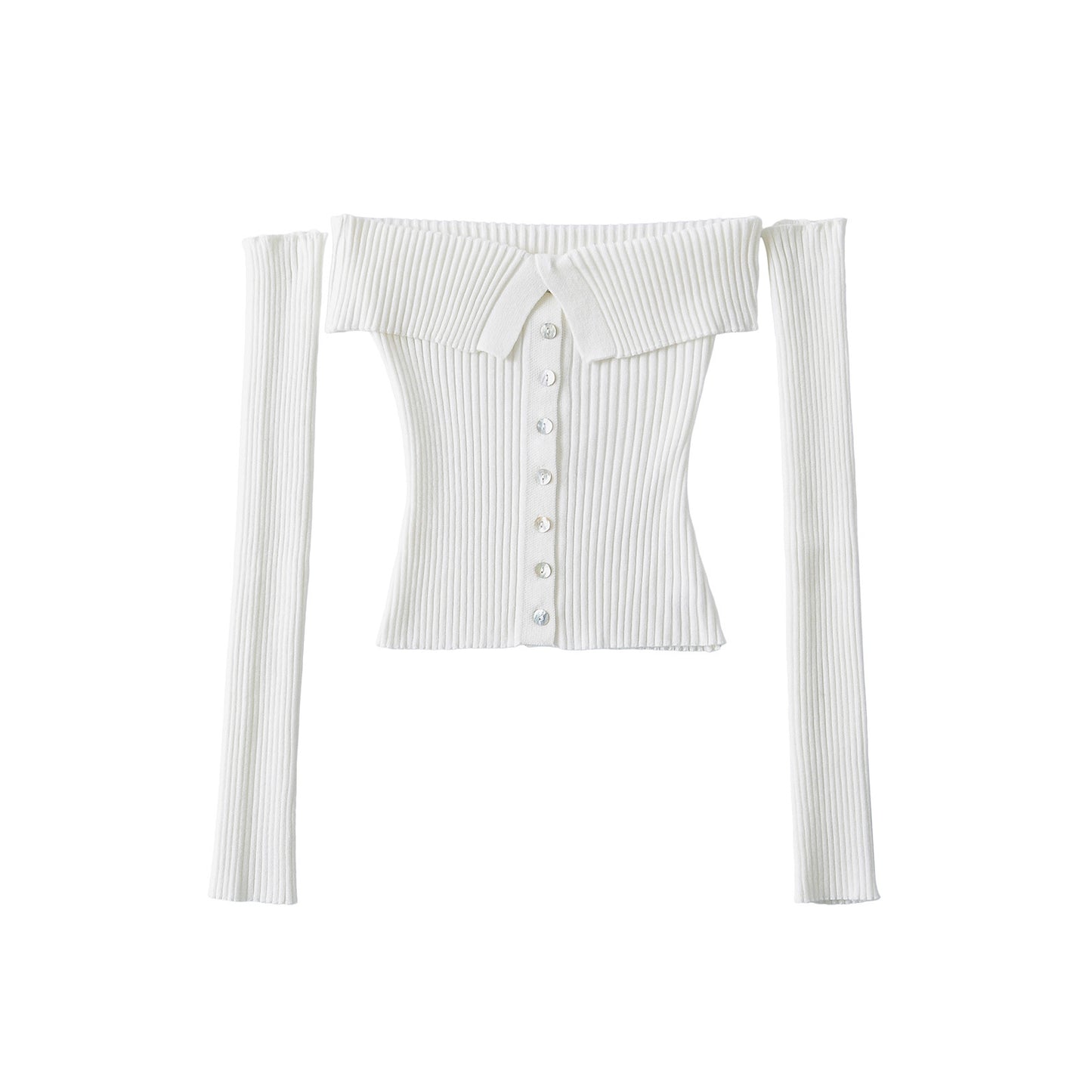 Woman wearing Women's Elastic One-Shoulder Slim Fit Top in a casual setting