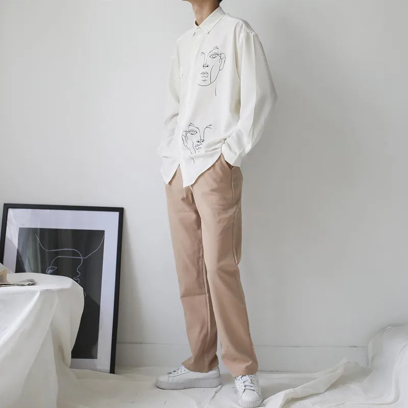Cotton Face Print Blouse | Tajstylo