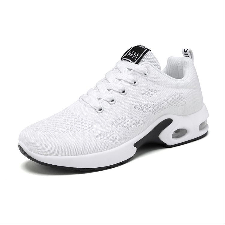 Women's Breathable Mesh Cross Strap Colour Block Flat Casual Sneakers – Style View | TajStylo