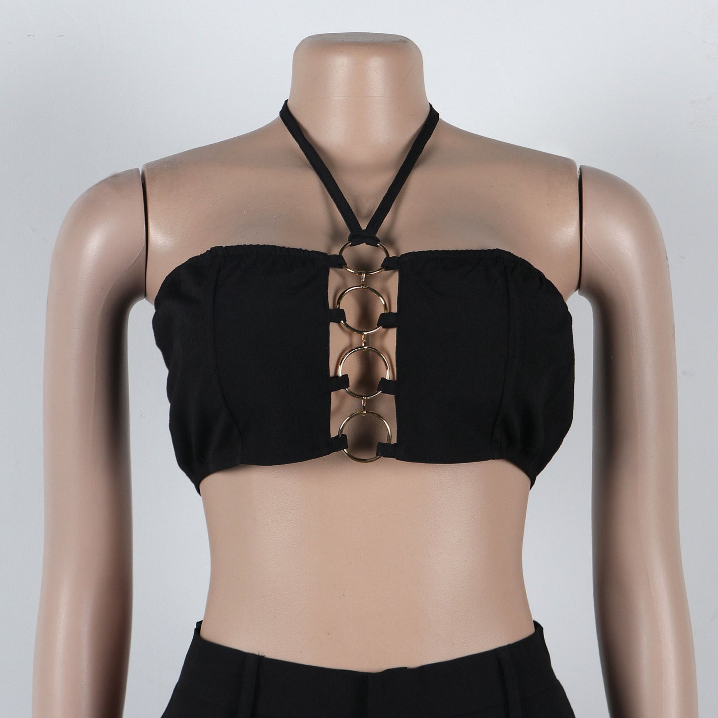 Flattering Ripped Fitted Two-Piece Nightclub Outfit | Tajstylo