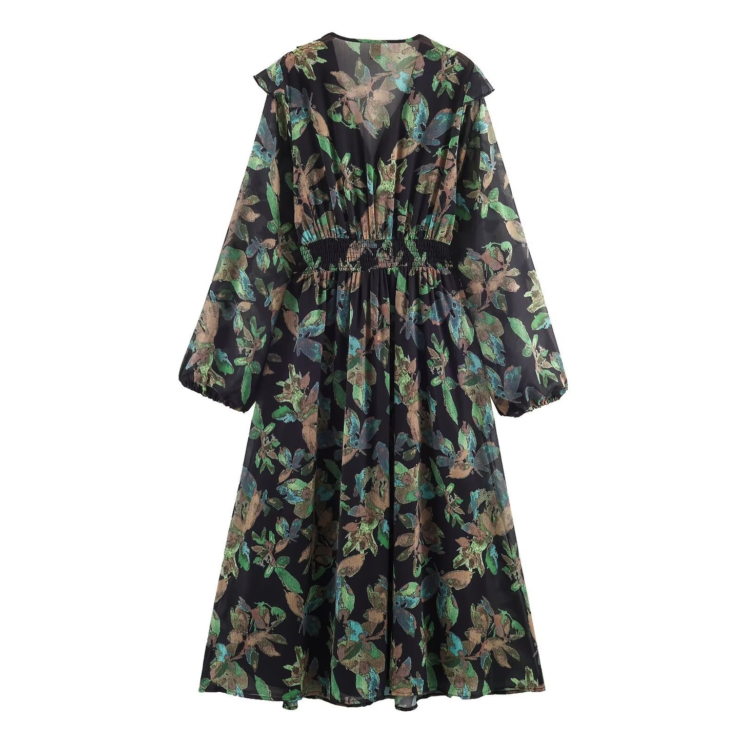 Women's Long Sleeve A-Line Mini Dress | Tajstylo
