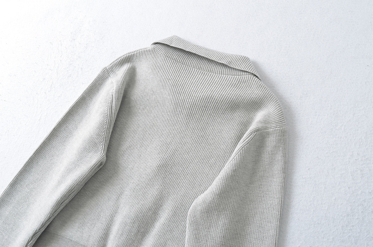 Zipper Lapel Long Sleeve Pocket Top | Tajstylo