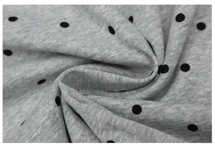 Polka Dot Color-Block Collar Sweater | Tajstylo