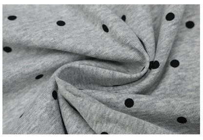 Polka Dot Color-Block Collar Sweater | Tajstylo