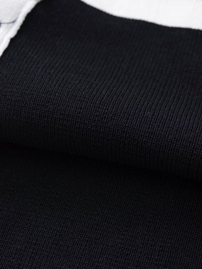 Color-Blocked V-Neck Cardigan Sweater | Tajstylo