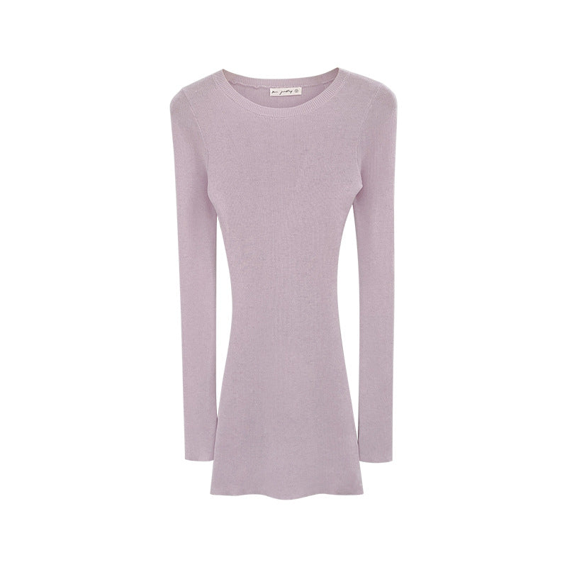 Woman wearing Relaxed Fit Lightweight Knit Top in a casual setting