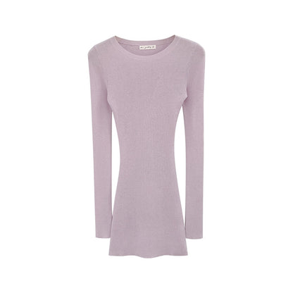 Woman wearing Relaxed Fit Lightweight Knit Top in a casual setting