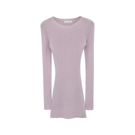 Woman wearing Relaxed Fit Lightweight Knit Top in a casual setting