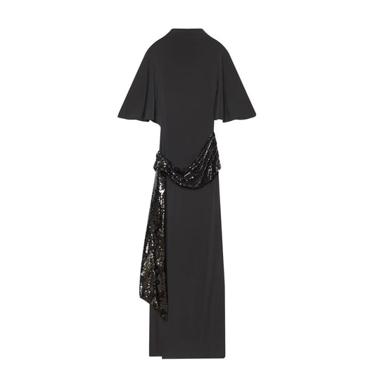 Woman wearing Pearl Belt Midi Dress in a casual setting