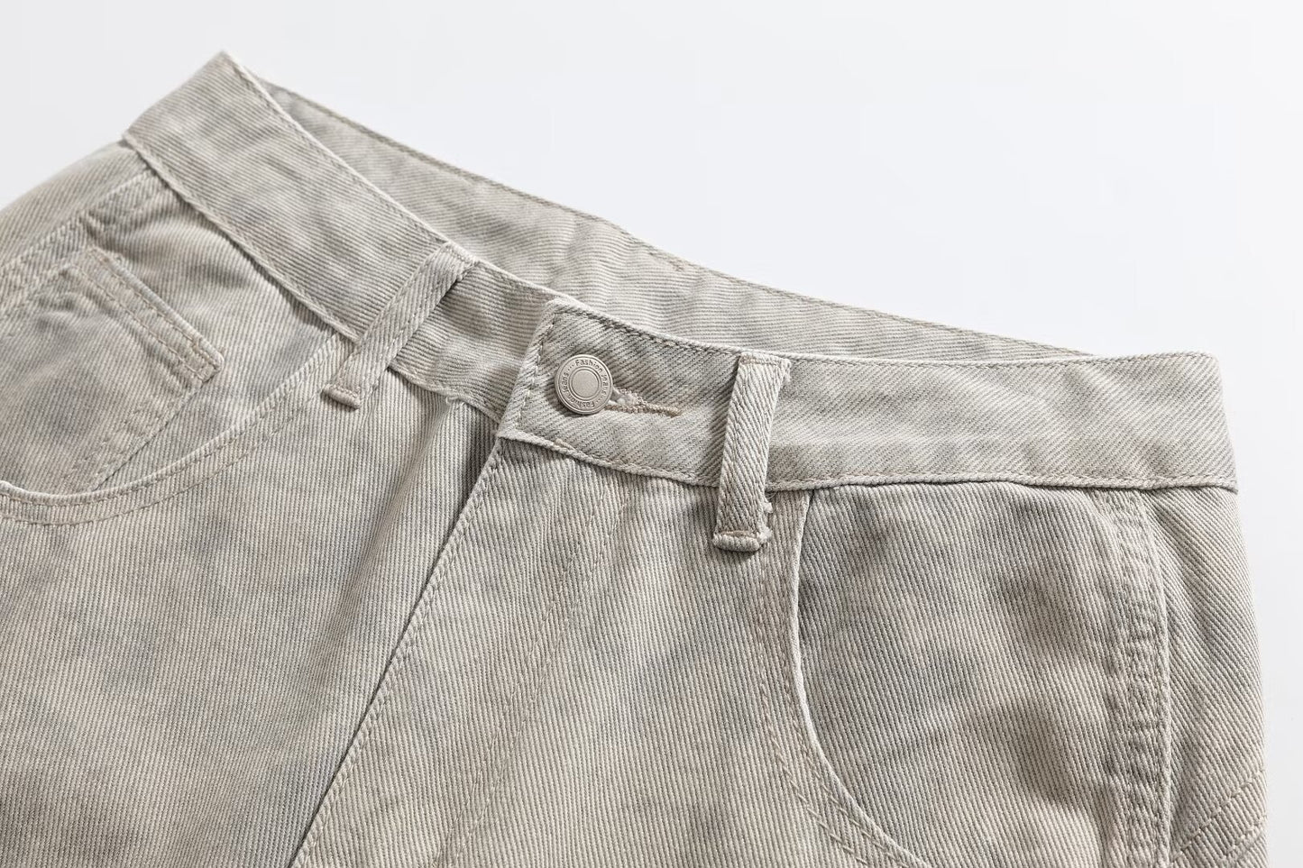 Deep Space Gray Tie-Dye Straight Leg Jeans | Tajstylo