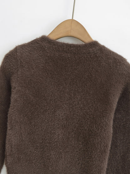 V-Neck Long Sleeve Cardigan Sweater | Tajstylo