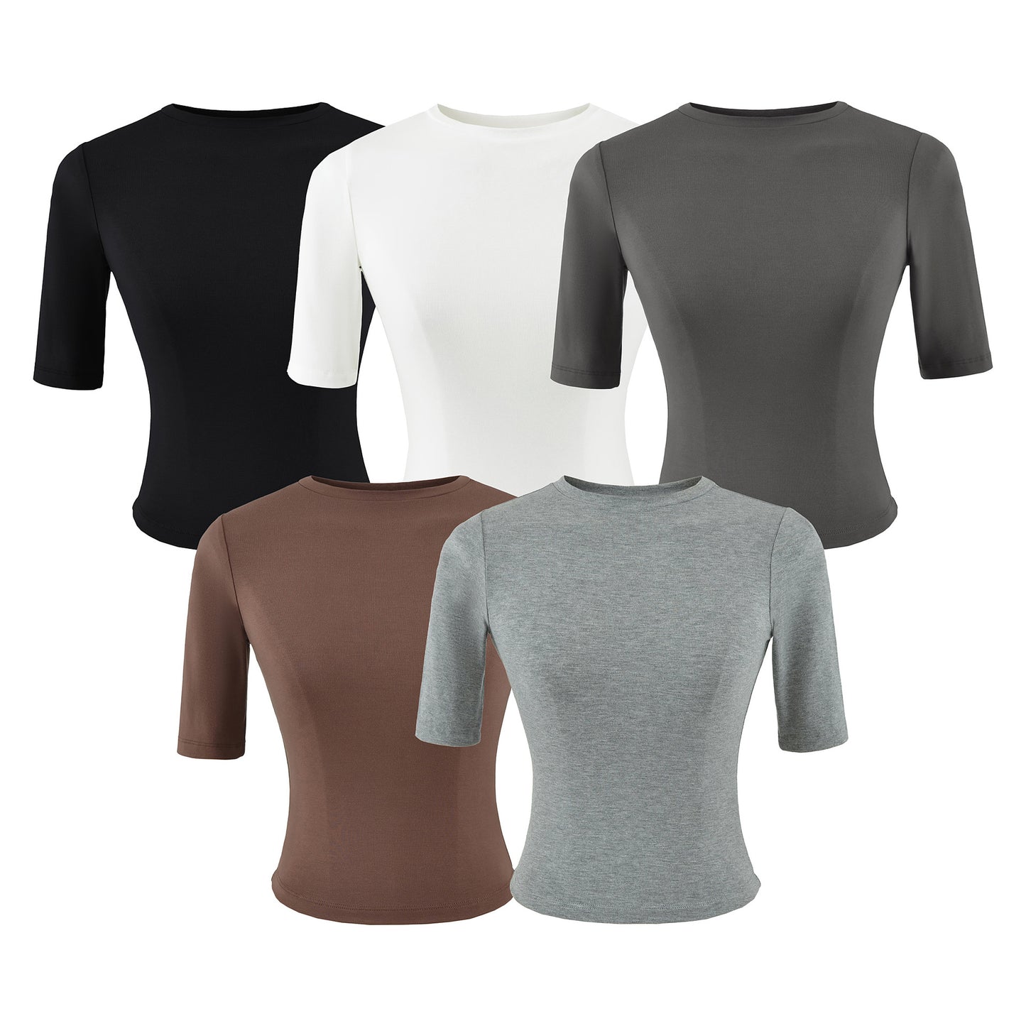 Slim Fit Round Neck Top | Tajstylo