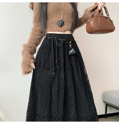 Lace Midi Skirt | Tajstylo