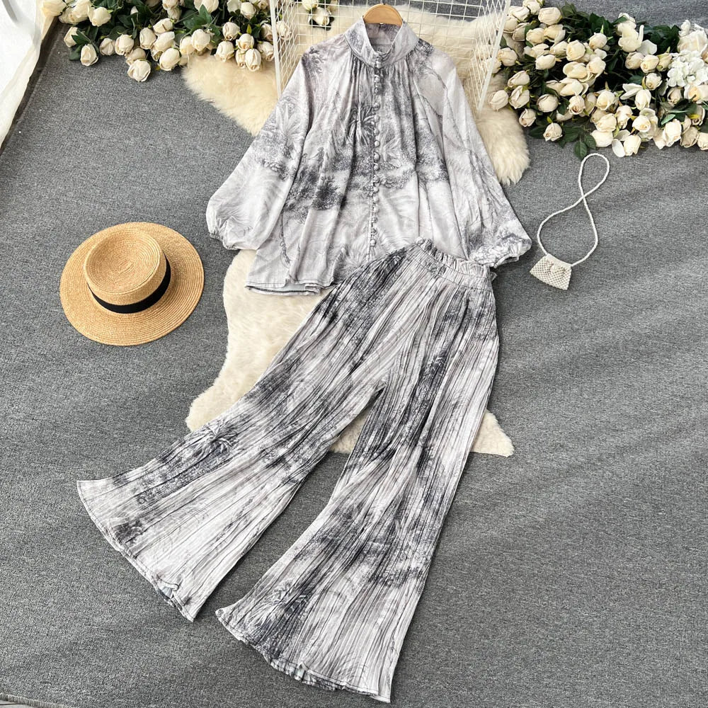 Chic Two Piece Set Top and Pants | Tajstylo