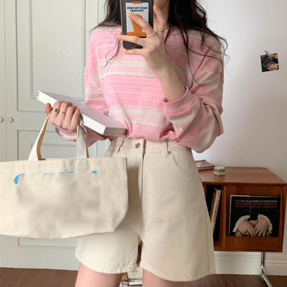 Casual Stripe Long Sleeve T-Shirt | Tajstylo