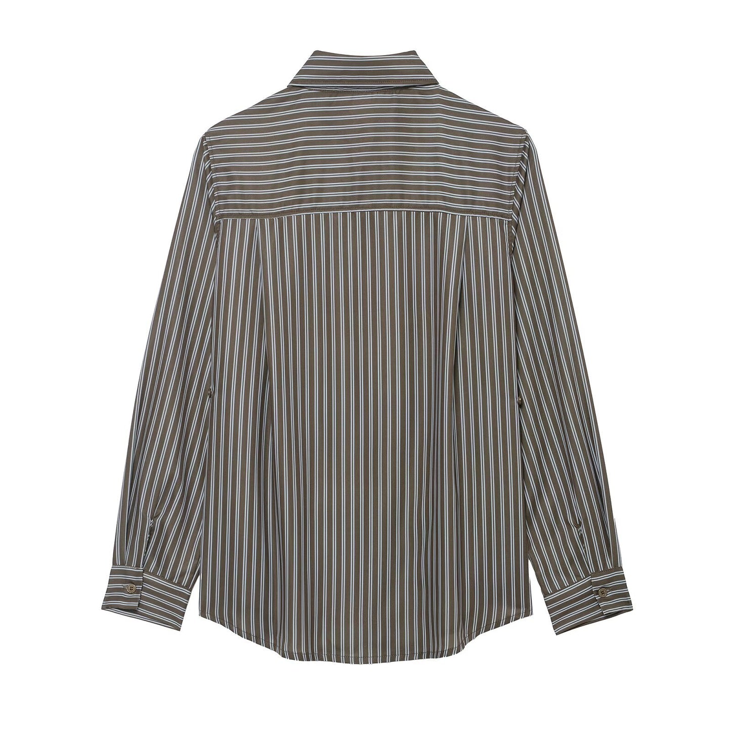 Casual Striped Poplin Shirt | Tajstylo