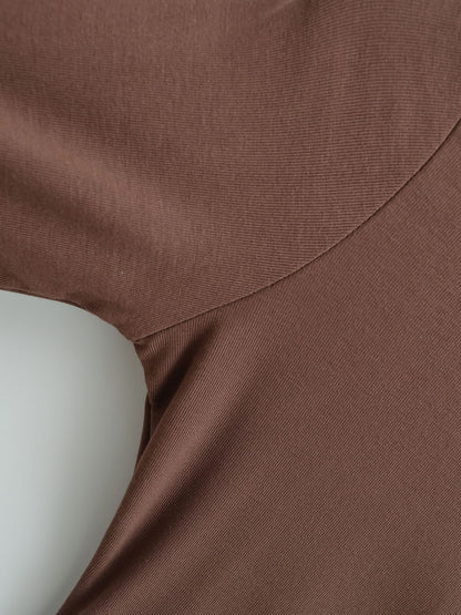 Slim Fit Round Neck Top | Tajstylo