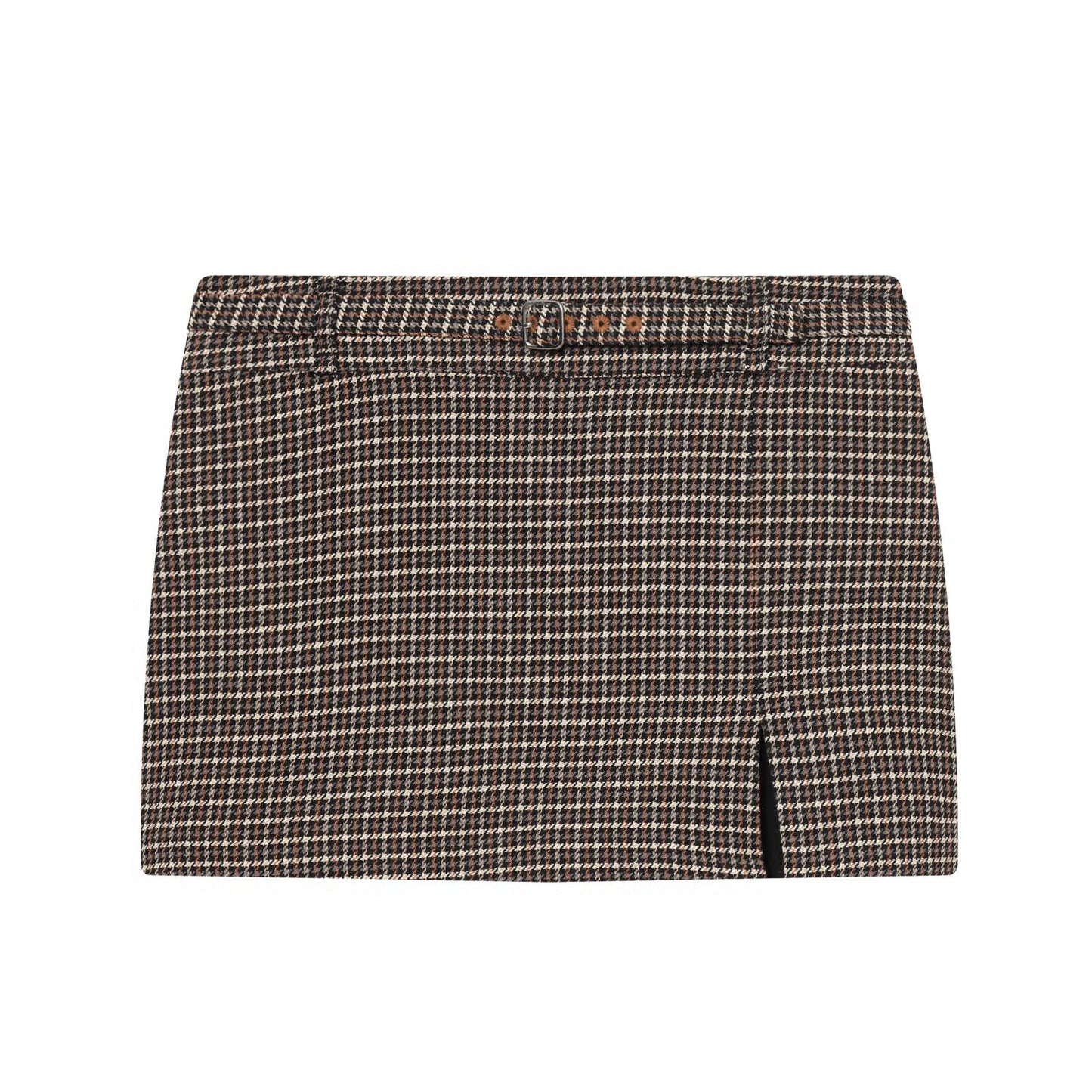 Houndstooth Jacket and Waistband Skirt Pants Set | Tajstylo