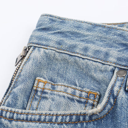 Mid Waist Zipper Jeans for Women | Tajstylo