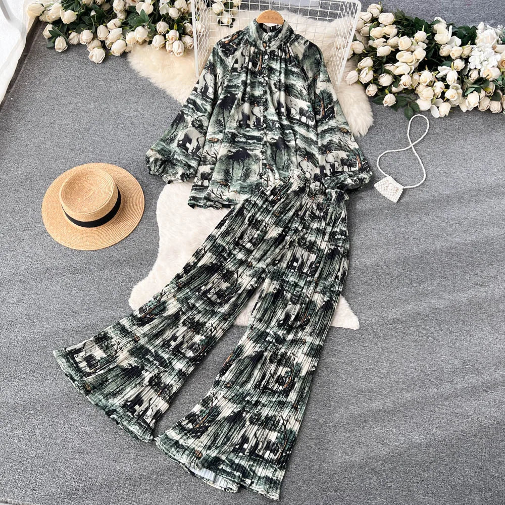 Chic Two Piece Set Top and Pants | Tajstylo