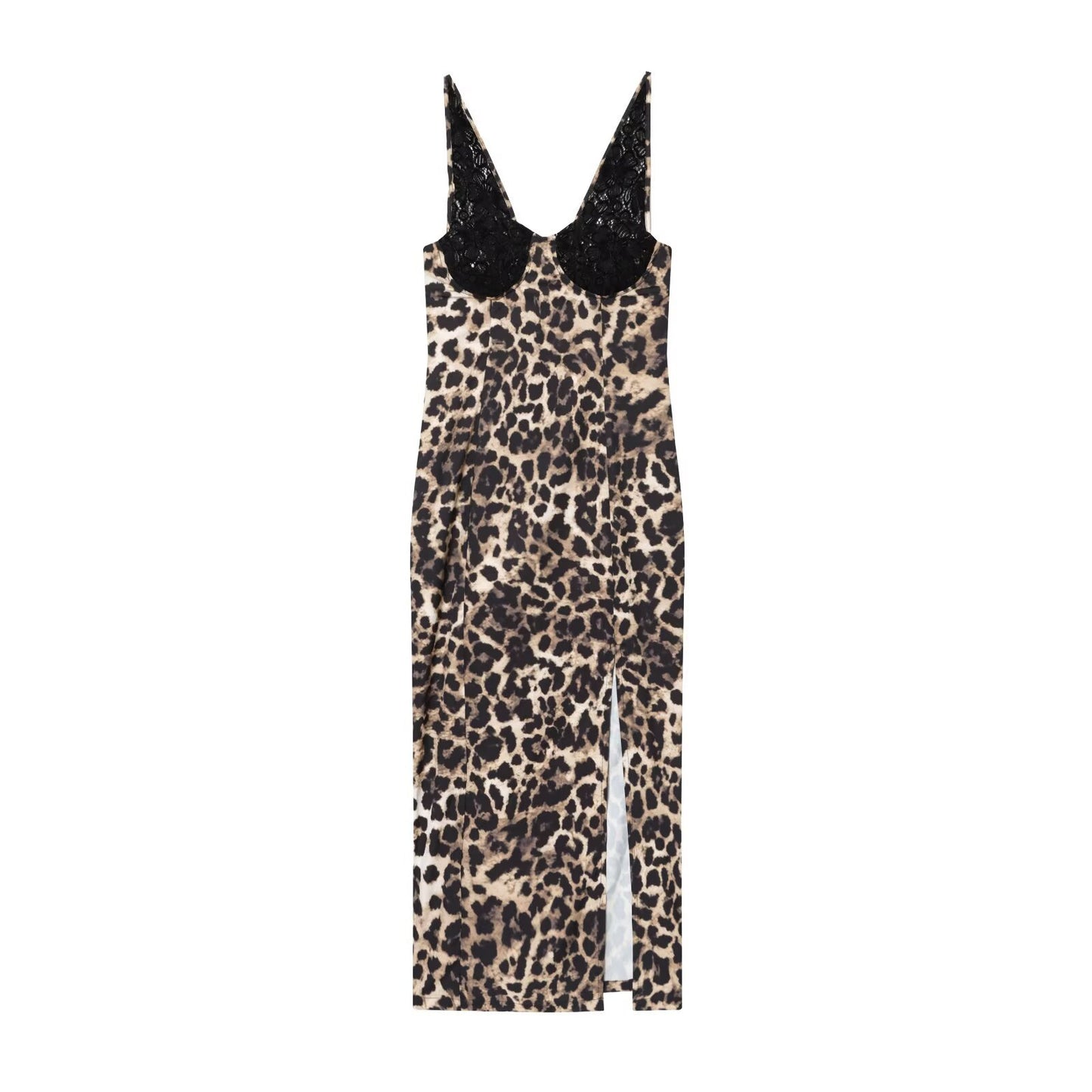 Leopard Print Lace Dress | Tajstylo
