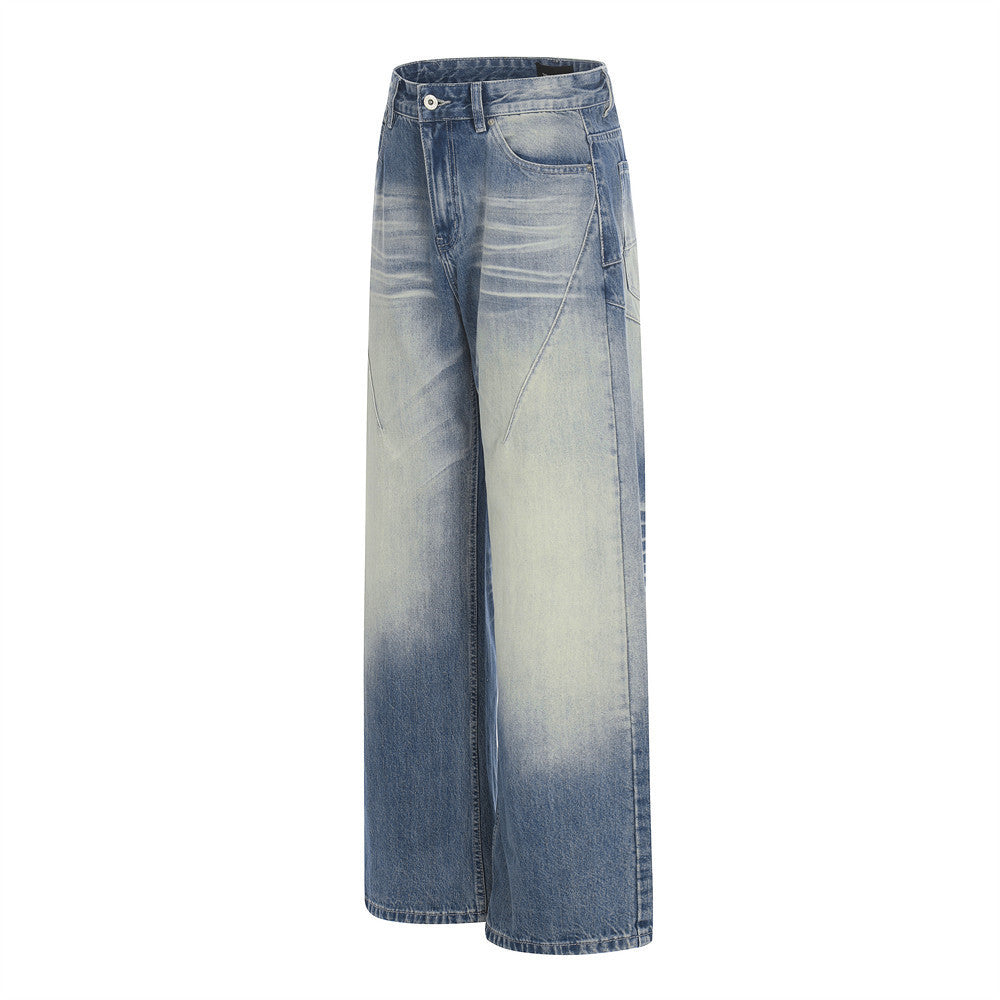 Color Blocked Polished Denim Jeans | Tajstylo