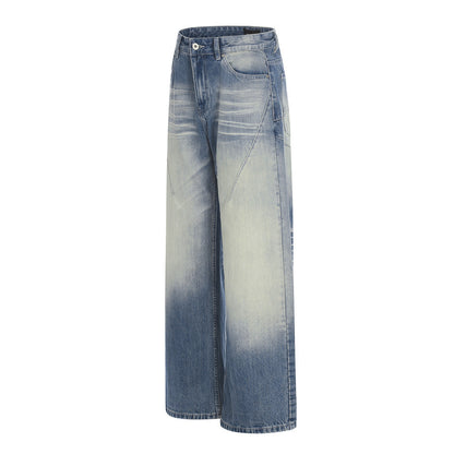 Color Blocked Polished Denim Jeans | Tajstylo