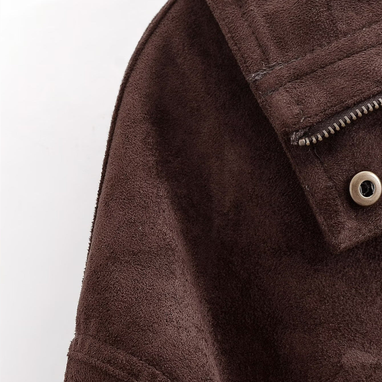 Women Suede Collar Jacket | Tajstylo
