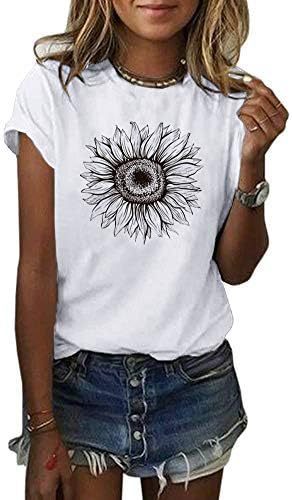 Woman wearing Geometric Pattern Loose Fit Top in casual setting