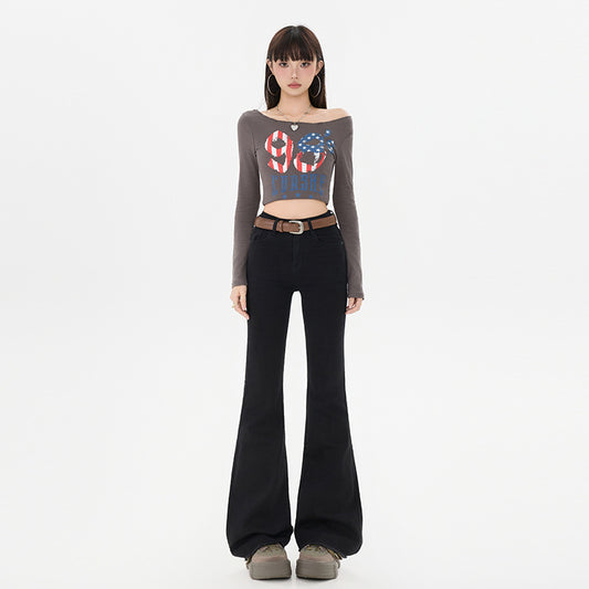 High Waist Flared Jeans | Tajstylo