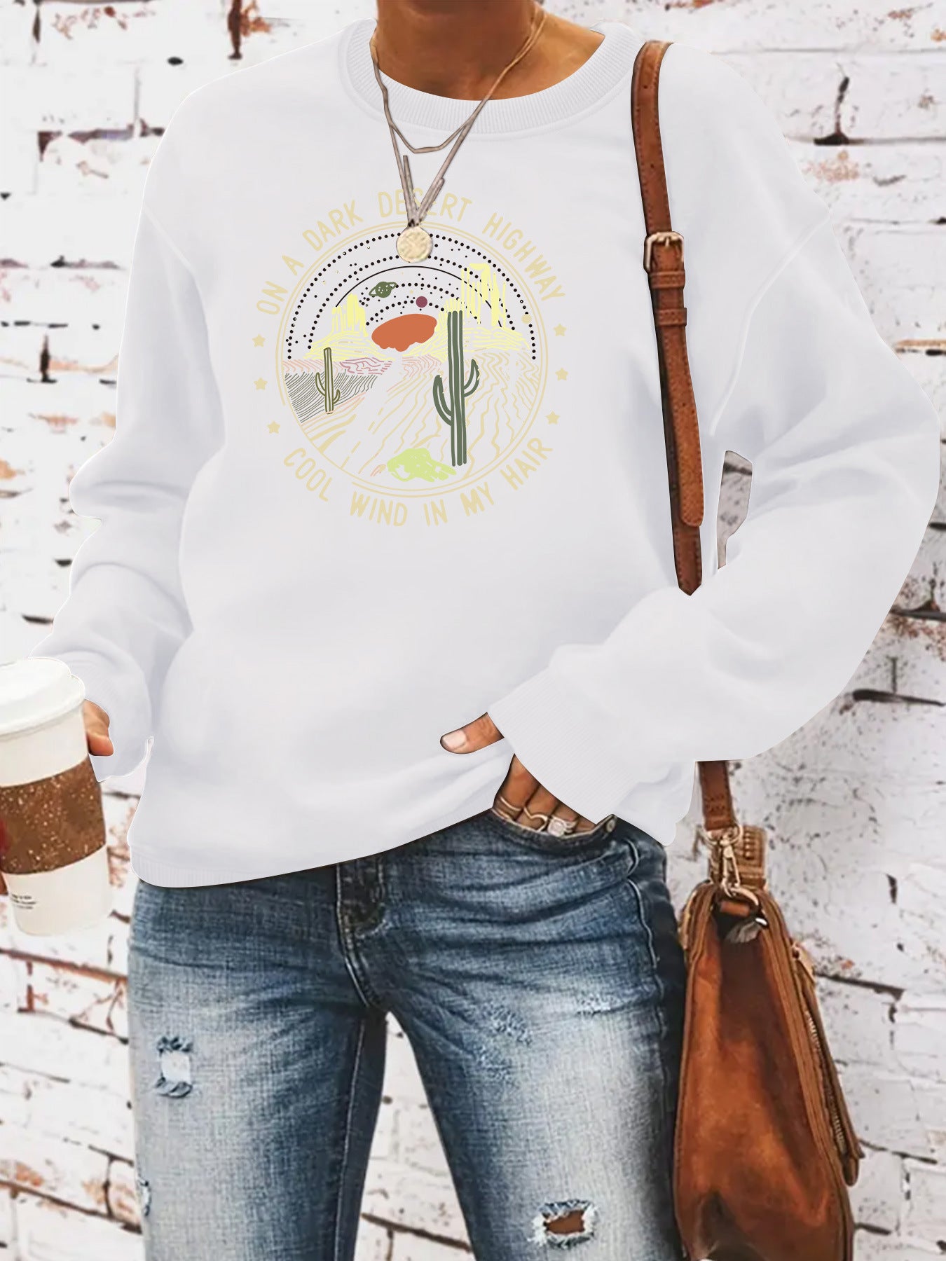 Printed Loose Hoodie | Tajstylo