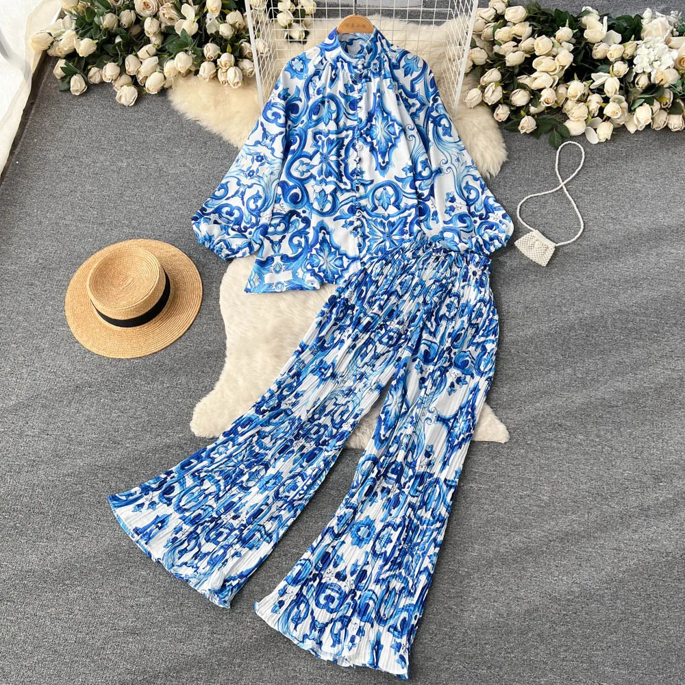 Chic Two Piece Set Top and Pants | Tajstylo