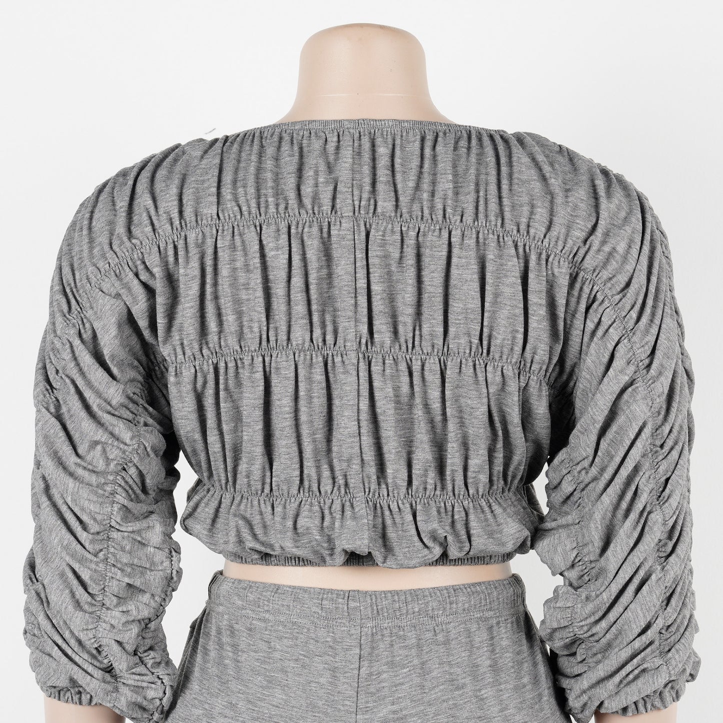 Flattering Two Piece Set with Crop Top and Flared Pants | Tajstylo