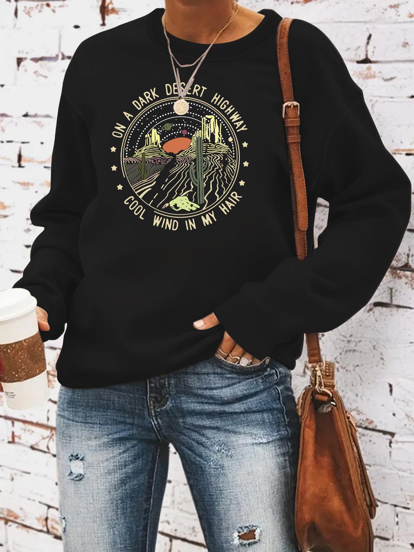 Printed Loose Hoodie | Tajstylo