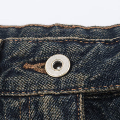 Loose Bucket Shape Low Waist Jeans | Tajstylo