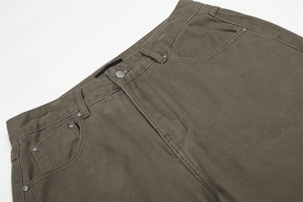 Loose Straight Fit Denim Pants | Tajstylo