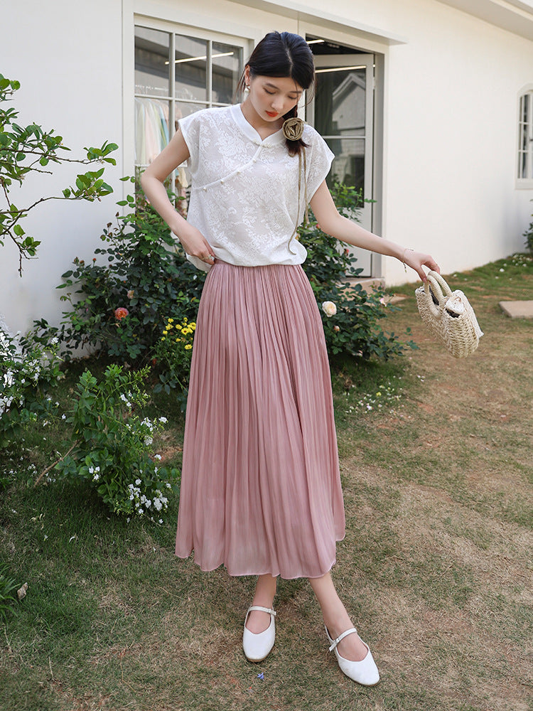 Elegant A-Line Skirt for Women | Tajstylo
